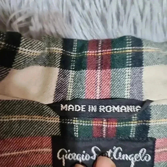 Giorgio Sant’Angelo Vintage Plaid Wool 2-Piece Blazer & Short -Set Size 12 - Picture 16 of 16